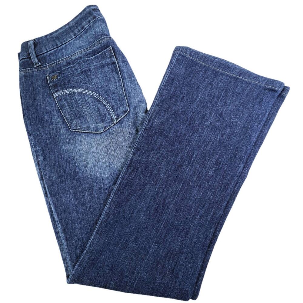 Joe's Jeans Dark Blue Wash Flare Boot Cut - Detailed Measurements Included
